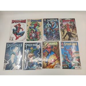 Spider Man Comic Books Lot of 8 Marvel 1 2 3 4 8 9 10 11 Slott Run Missing 5 6 7